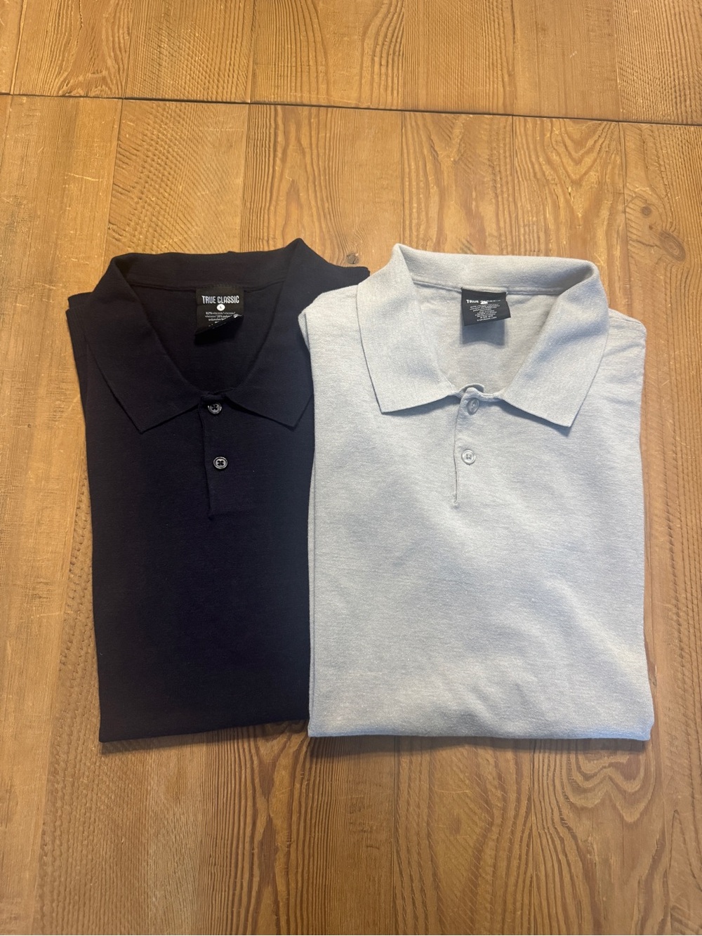 True Classic Dressy Sweater Polo - Lot of 2 (Navy and Gray)